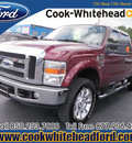 ford f 250 super duty 2008 red lariat diesel 8 cylinders 4 wheel drive automatic with overdrive 32401
