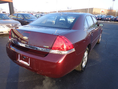 chevrolet impala 2007 red sedan ls flex fuel 6 cylinders front wheel drive automatic 45342