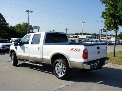 ford f 250 super duty 2010 white lariat diesel 8 cylinders 4 wheel drive automatic 76205