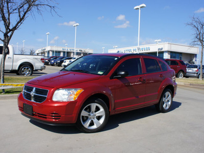 dodge caliber 2010 dk  red wagon sxt gasoline 4 cylinders front wheel drive automatic 76205