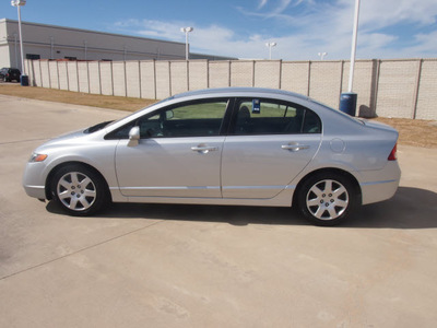 honda civic 2007 silver sedan lx gasoline 4 cylinders front wheel drive automatic 76108