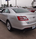 ford taurus 2013 silver sedan sel gasoline 6 cylinders front wheel drive 6 speed automatic 77338