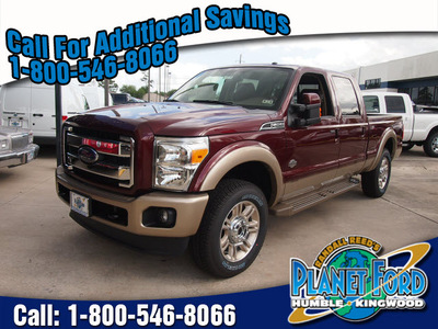 ford f 250 super duty 2012 red lariat biodiesel 8 cylinders 4 wheel drive shiftable automatic 77338