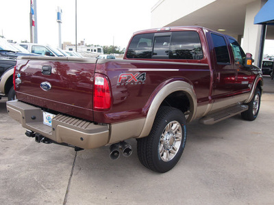 ford f 250 super duty 2012 red lariat biodiesel 8 cylinders 4 wheel drive shiftable automatic 77338