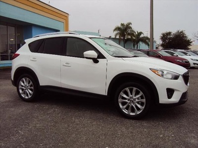 mazda cx 5 2013 white grand touring w sunroof w navi gasoline 4 cylinders front wheel drive automatic 32901