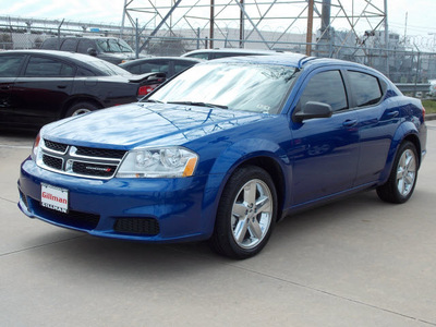 dodge avenger 2013 blue sedan se gasoline 4 cylinders front wheel drive automatic 77099