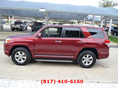 toyota 4runner 2011 dk  red suv sr5 gasoline 6 cylinders 4 wheel drive automatic 76051