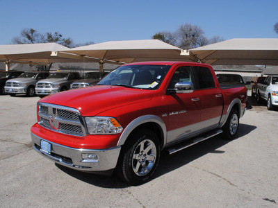 ram ram pickup 1500 2012 flame red clear coa laramie gasoline 8 cylinders 2 wheel drive automatic 76087