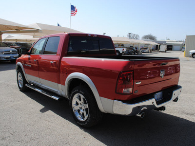 ram ram pickup 1500 2012 flame red clear coa laramie gasoline 8 cylinders 2 wheel drive automatic 76087