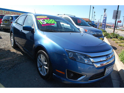 ford fusion 2010 blue sedan sel flex fuel 6 cylinders front wheel drive automatic 93955