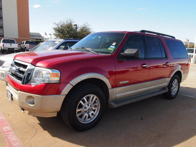ford expedition el 2008 red suv eddie bauer gasoline 8 cylinders 4 wheel drive automatic 76011