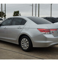 honda accord 2012 silver sedan lx gasoline 4 cylinders front wheel drive automatic with overdrive 77471
