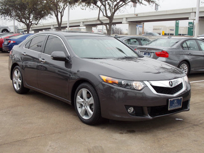 acura tsx 2010 dk  gray sedan w tech gasoline 4 cylinders front wheel drive automatic 77074