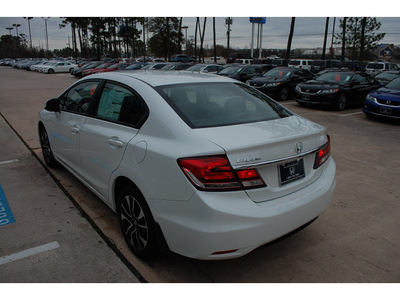 honda civic 2013 white sedan ex l gasoline 4 cylinders front wheel drive automatic 77339