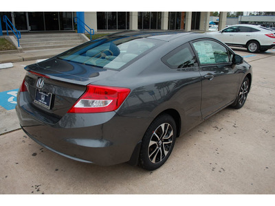 honda civic 2013 dk  gray coupe ex gasoline 4 cylinders front wheel drive automatic 77339