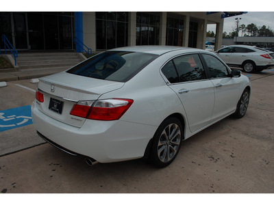 honda accord 2013 white sedan sport gasoline 4 cylinders front wheel drive cont  variable trans  77339