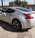 nissan 370z 2013 silver coupe touring gasoline 6 cylinders rear wheel drive standard 77477