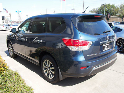 nissan pathfinder 2013 blue suv s gasoline 6 cylinders 2 wheel drive automatic 77477
