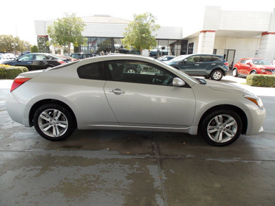nissan altima 2012 silver coupe 2 5 s gasoline 4 cylinders front wheel drive shiftable automatic 77477
