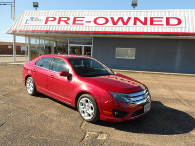 ford fusion 2010 dk  red sedan se gasoline 4 cylinders front wheel drive automatic 75901