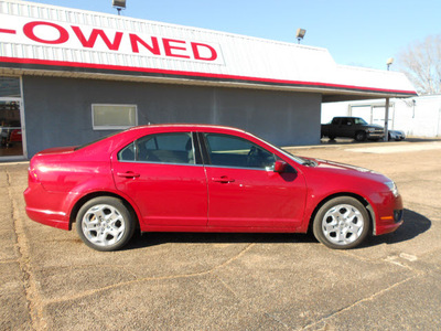 ford fusion 2010 dk  red sedan se gasoline 4 cylinders front wheel drive automatic 75901