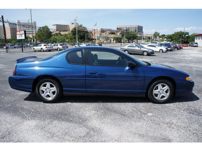 chevrolet monte carlo 2004 blue coupe ls gasoline 6 cylinders front wheel drive automatic 78205