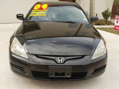 honda accord 2004 black coupe ex v 6 gasoline 6 cylinders front wheel drive manual 77008