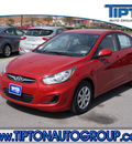 hyundai accent 2013 red sedan gls gasoline 4 cylinders front wheel drive automatic 78523