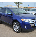 ford edge 2013 blue suv limited gasoline 6 cylinders front wheel drive shiftable automatic 78523