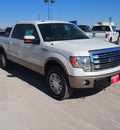 ford f 150 2013 white lariat gasoline 8 cylinders 4 wheel drive automatic 76234