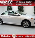 toyota camry 2013 silver sedan se v6 gasoline 6 cylinders front wheel drive automatic 91731