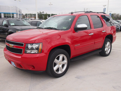 chevrolet tahoe 2011 red suv ls flex fuel 8 cylinders 2 wheel drive automatic 77304