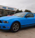 ford mustang 2012 lt  blue coupe v6 premium gasoline 6 cylinders rear wheel drive automatic 76011