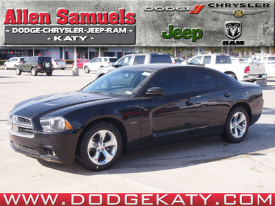 dodge charger 2013 black sedan r t plus gasoline 8 cylinders rear wheel drive shiftable automatic 77450