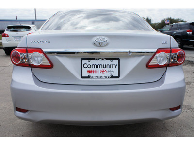 toyota corolla 2013 silver sedan le gasoline 4 cylinders front wheel drive automatic 77521