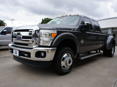 ford f 350 super duty 2012 gray lariat biodiesel 8 cylinders 4 wheel drive automatic 76011