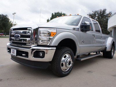 ford f 350 super duty 2012 silver lariat biodiesel 8 cylinders 4 wheel drive automatic 76011