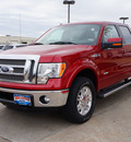 ford f 150 2012 red lariat gasoline 6 cylinders 4 wheel drive automatic 75070