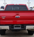 ford f 150 2012 red lariat gasoline 6 cylinders 4 wheel drive automatic 75070