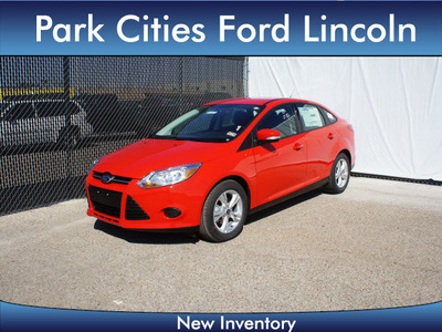 ford focus 2013 red sedan se flex fuel 4 cylinders front wheel drive automatic 75235