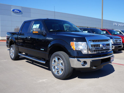 ford f 150 2013 black xlt gasoline 6 cylinders 4 wheel drive 6 speed automatic 75070