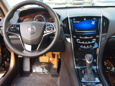 cadillac ats 2013 black raven sedan 2 5l gasoline 4 cylinders rear wheel drive automatic 77002