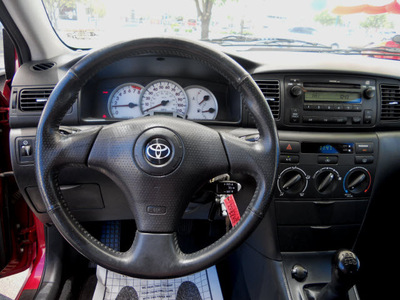 toyota corolla 2007 red sedan gasoline 4 cylinders front wheel drive automatic 79936