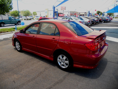 toyota corolla 2007 red sedan gasoline 4 cylinders front wheel drive automatic 79936