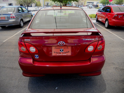 toyota corolla 2007 red sedan gasoline 4 cylinders front wheel drive automatic 79936