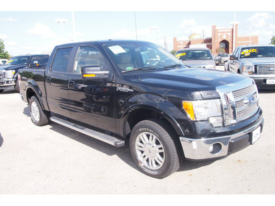 ford f 150 2012 black lariat flex fuel 8 cylinders 2 wheel drive automatic 77074