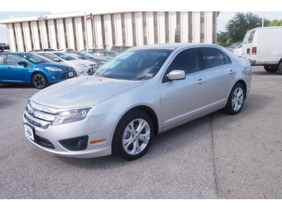 ford fusion 2012 silver sedan se flex fuel 6 cylinders front wheel drive automatic 77074