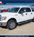 ford f 150 2013 white xlt gasoline 6 cylinders 4 wheel drive automatic 76108
