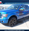 ford f 150 2013 blue fx4 gasoline 6 cylinders 4 wheel drive automatic 76108