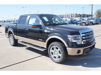 ford f 150 2013 black king ranch gasoline 6 cylinders 4 wheel drive automatic 76108